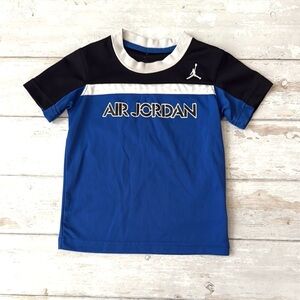 Jordan 3T Boys Kids Blue Black T-Shirt Top Toddler Air Jordan Basketball Size 3